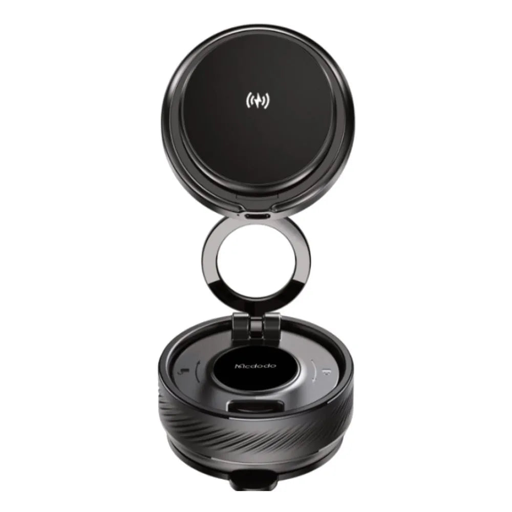 MCDODO MCH-8610 Vacuum Suction Dash-Mount Wireless Phone Charger Grey
