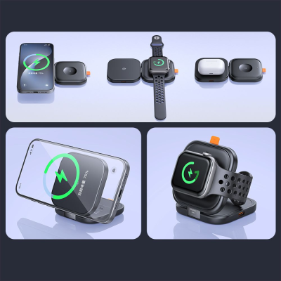 Mcdodo MCH-2160 15W Foldable iPhone and Apple Watch Wireless Charger