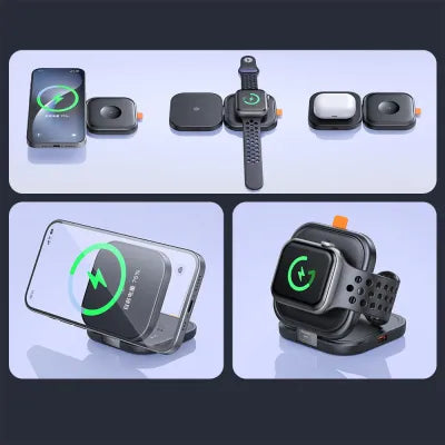 Mcdodo MCH-2160 15W Foldable iPhone and Apple Watch Wireless Charger