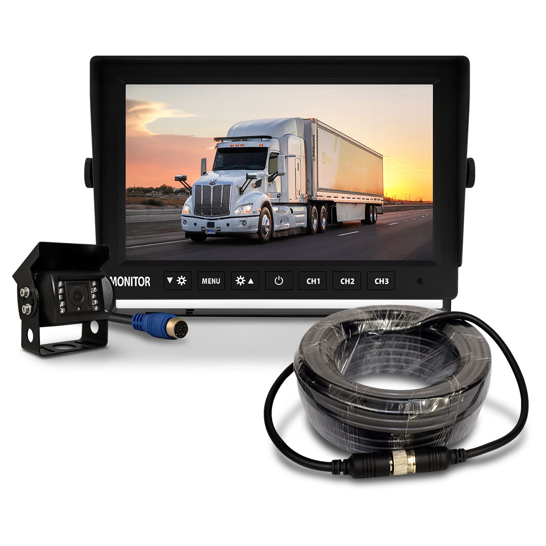 Mongoose MCK713A 7" AHD Monitor and Camera Kit Complete System