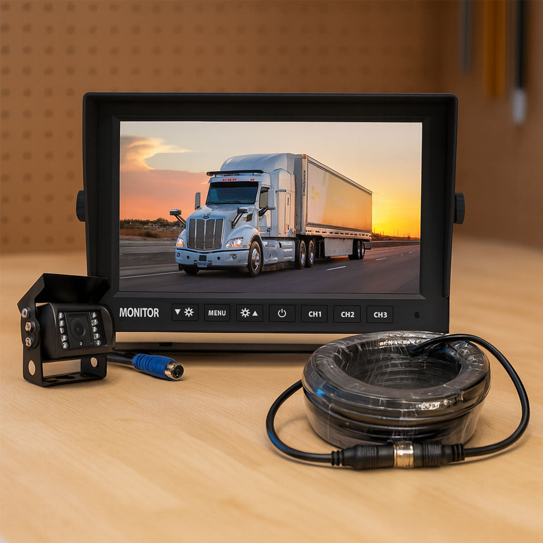 Mongoose MCK713A 7" AHD Monitor and Camera Kit Complete System