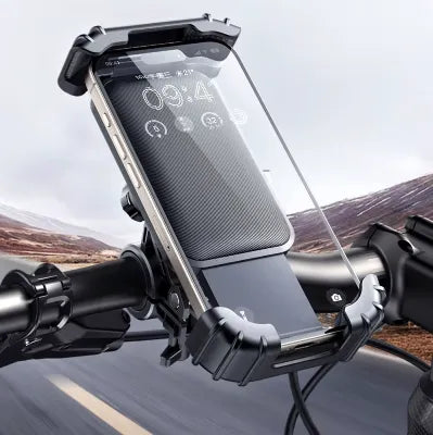 MCDODO MCM-5240 Clamp-On Golf Cart & Bicycle Phone Holder | Secure Mount with 360° Adjustable Viewing