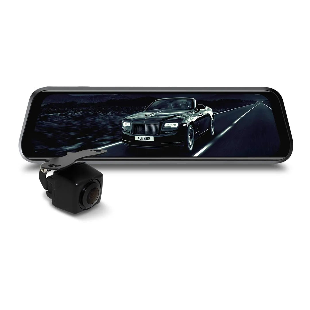 MONGOOSE MCM93P 9.6" Full HD Replacement Mirror Monitor and Mini Camera Kit - Complete Vision System