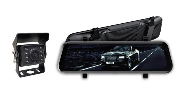 MONGOOSE MCM96C 9.6" Full HD Clip-On Mirror Monitor and Heavy Duty Camera Kit - Complete Vision System