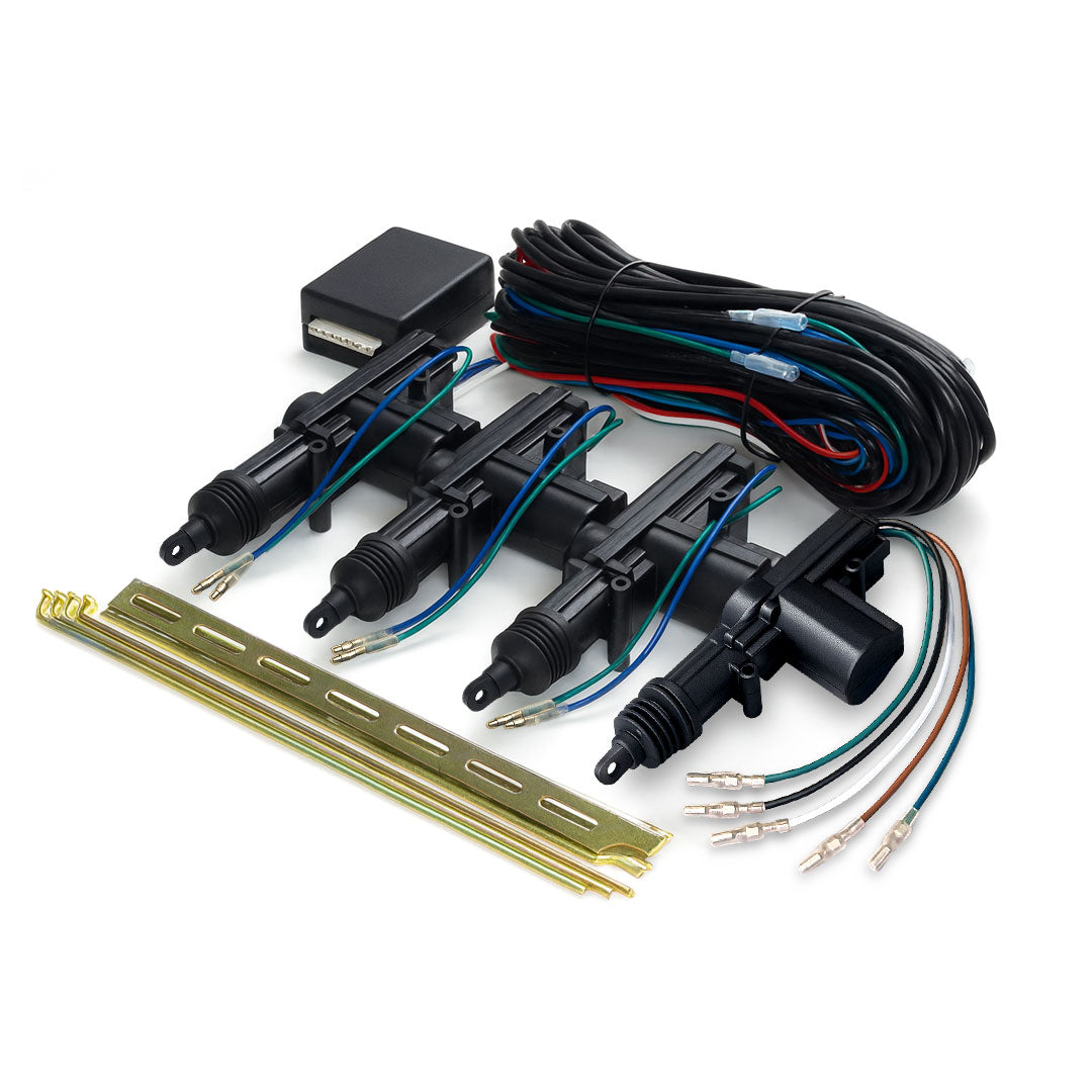 Mongoose MDK4100G complete 4-door central locking kit with motors and wiring