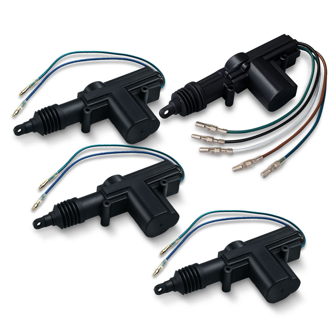 Central locking system kit showing all components and hardware included