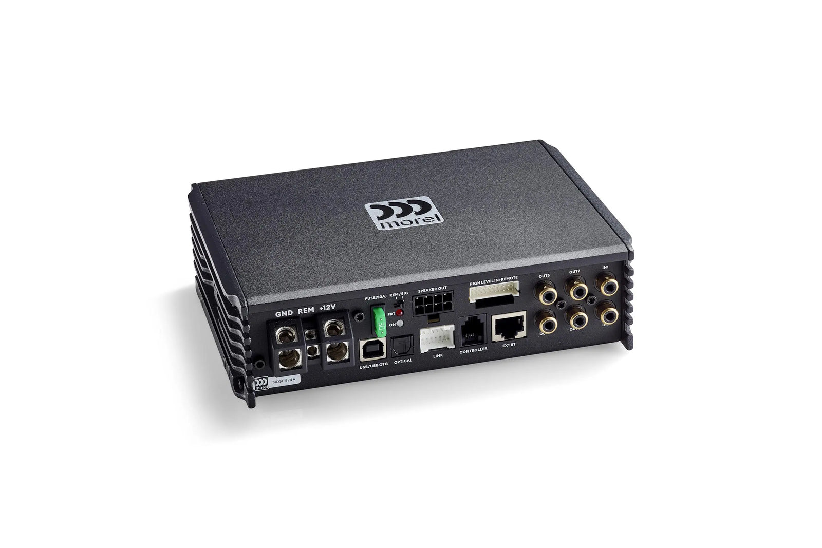Morel MDSP84A 4-Channel Class D DSP Amplifier with 8-Channel Speaker Inputs