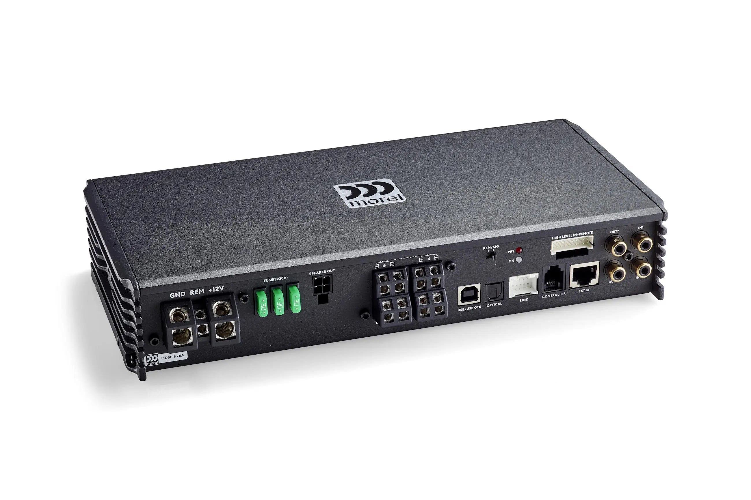 Morel MDSP86A 6-Channel Class D DSP Amplifier with 8-Channel Speaker Inputs