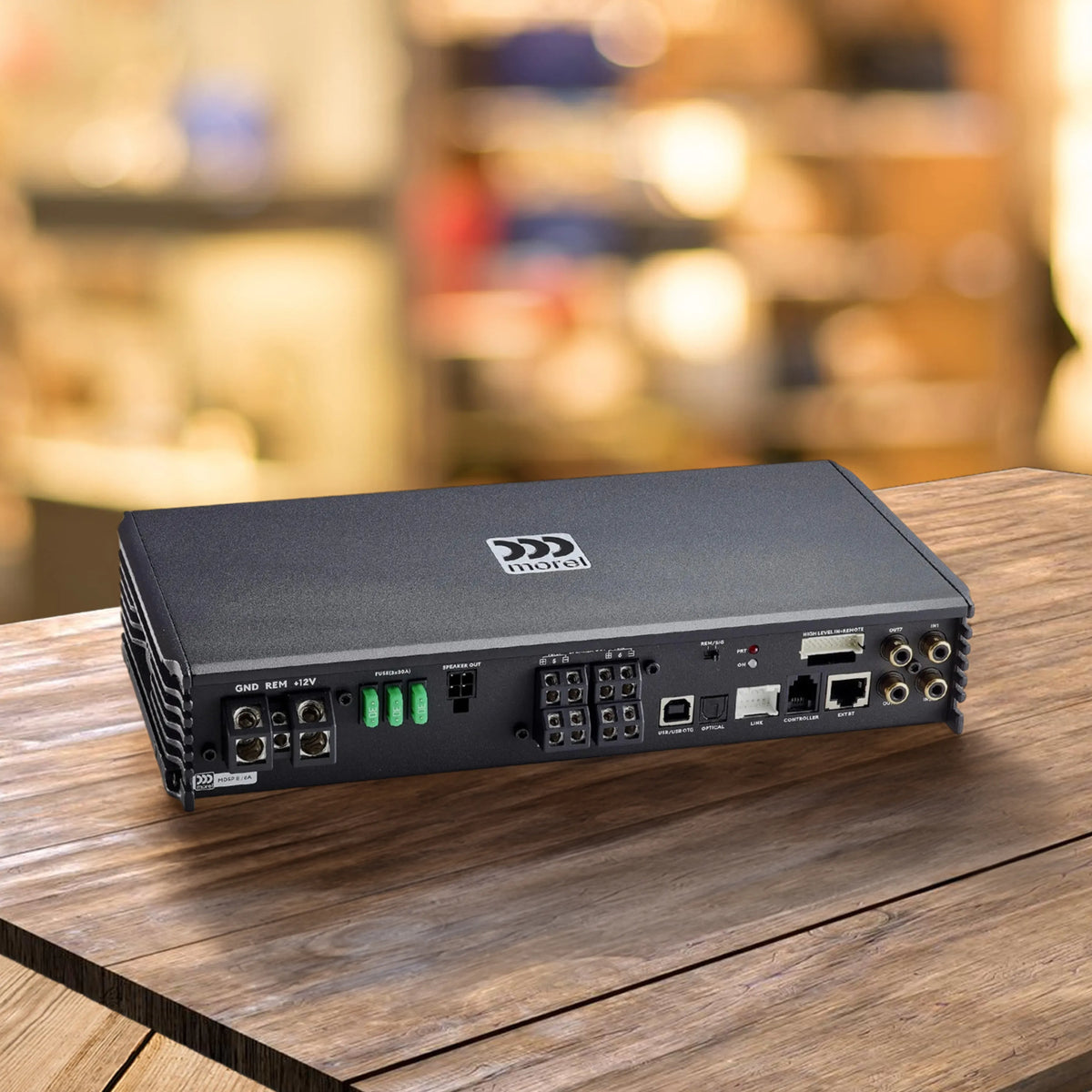 Morel MDSP86A 6-Channel Class D DSP Amplifier with 8-Channel Speaker Inputs