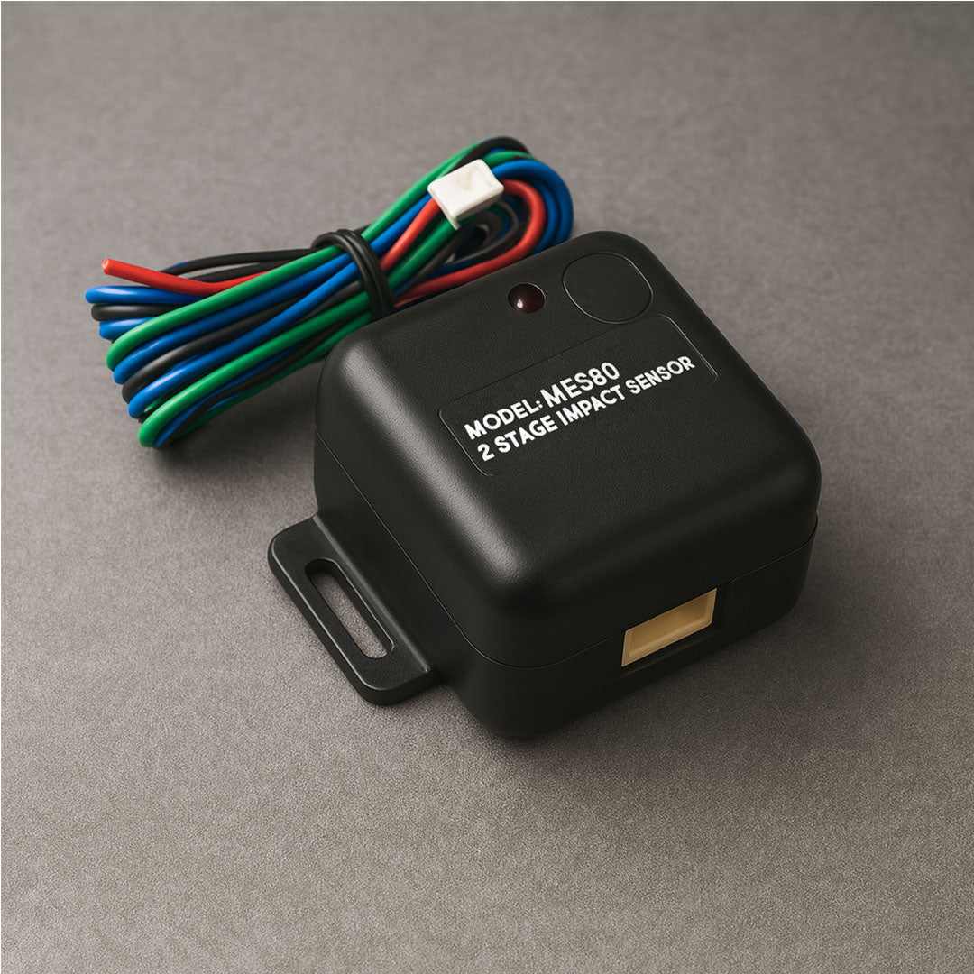 MES80 shock sensor installation components for automotive alarm systems