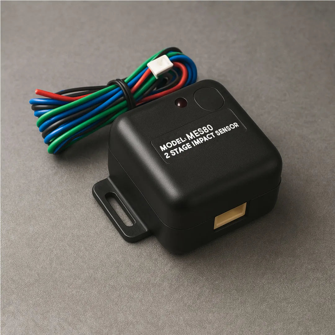 MES80 shock sensor installation components for automotive alarm systems
