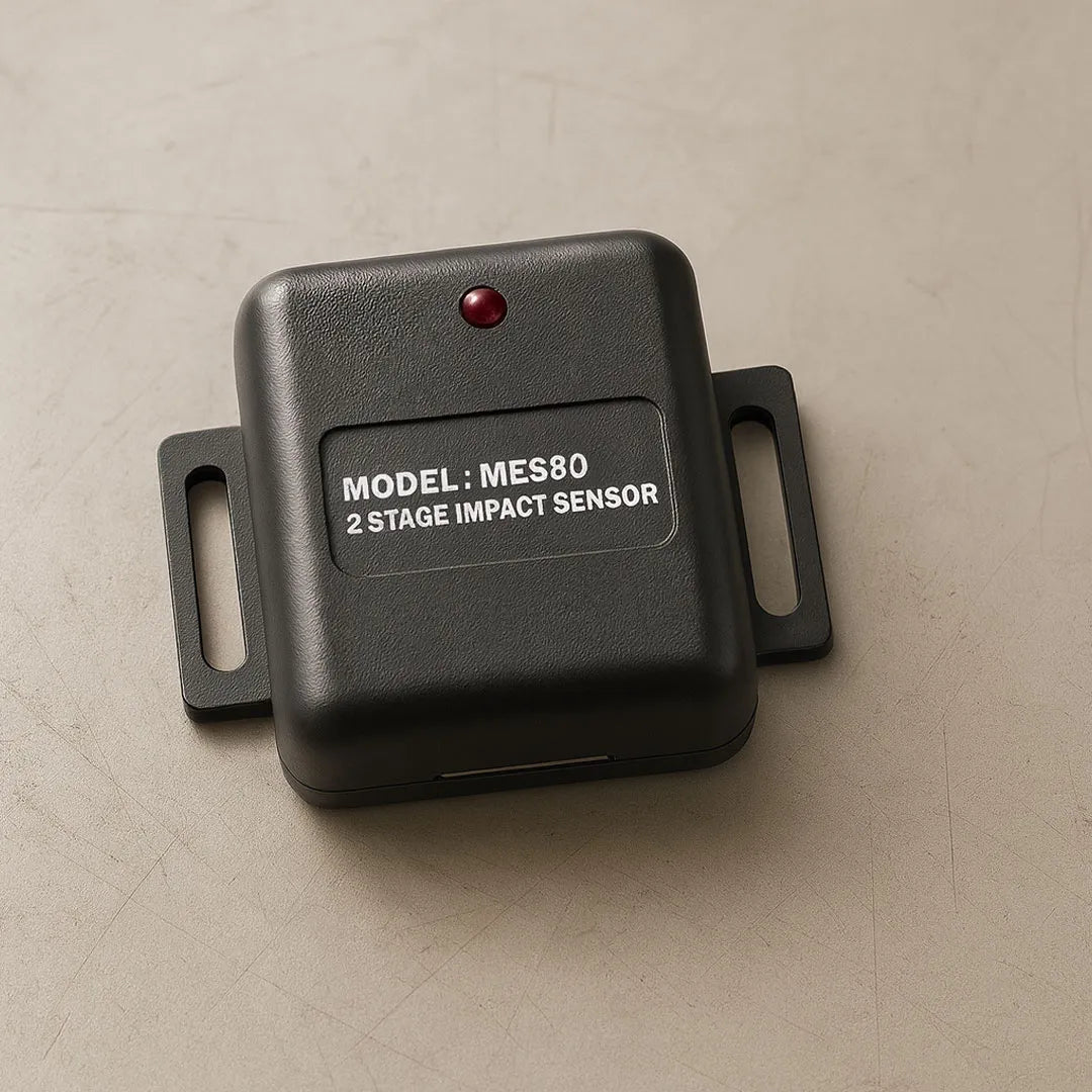 Professional vehicle security sensor showing adjustable sensitivity controls