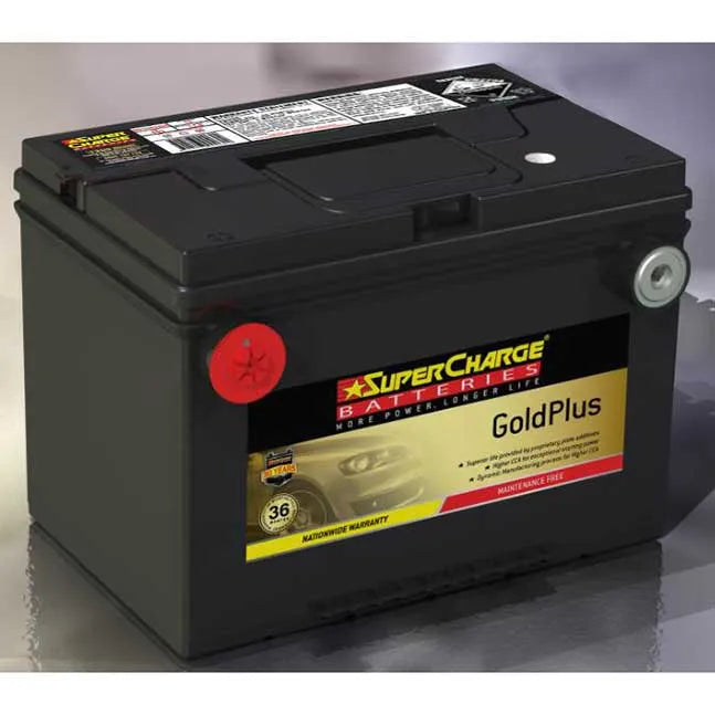 SuperCharge MF78 12V 760CCA Gold Plus Battery