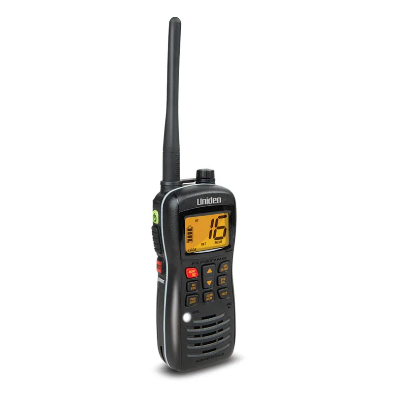 Uniden MHS127 5W Watt Handheld VHF Marine Waterproof Floating Radio