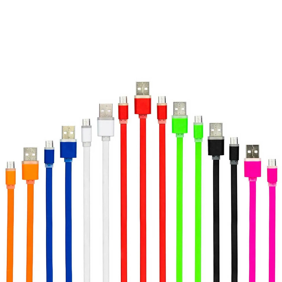 MICRO USB CABLE 1M ANTI-TANGLE ASSORTED COLOURS