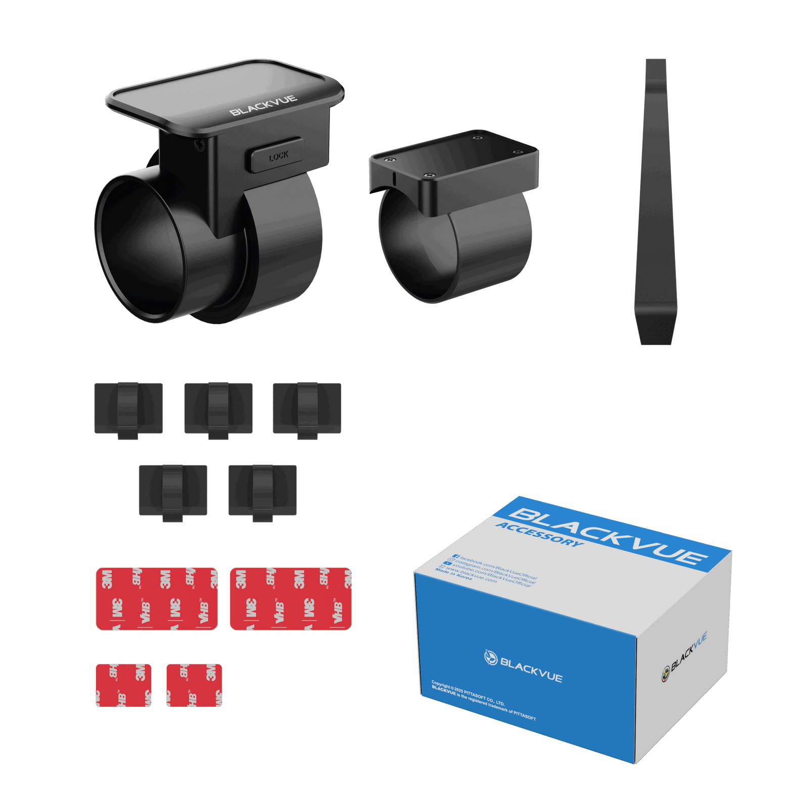 BlackVue MK-970P Full Mounting Kit for DR970X Plus, DR970X, DR900X Plus, DR900X and DR900S Series