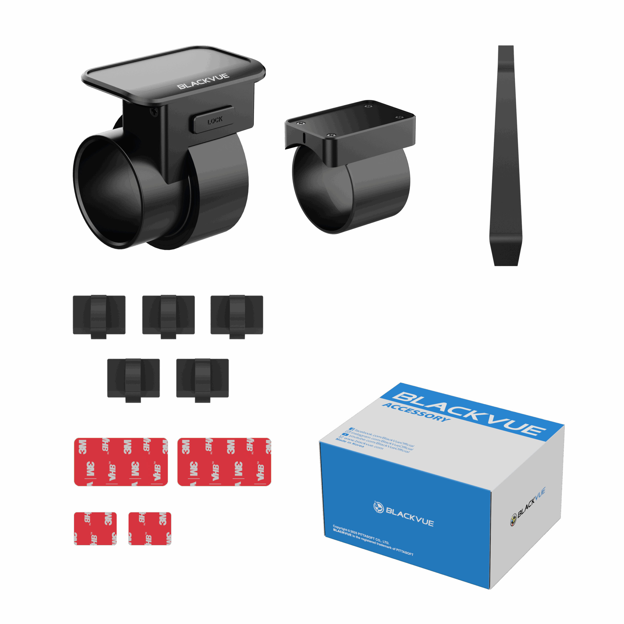 BlackVue MK-770 Full Mounting Kit for DR770X, DR800 Gold and DR750X Series