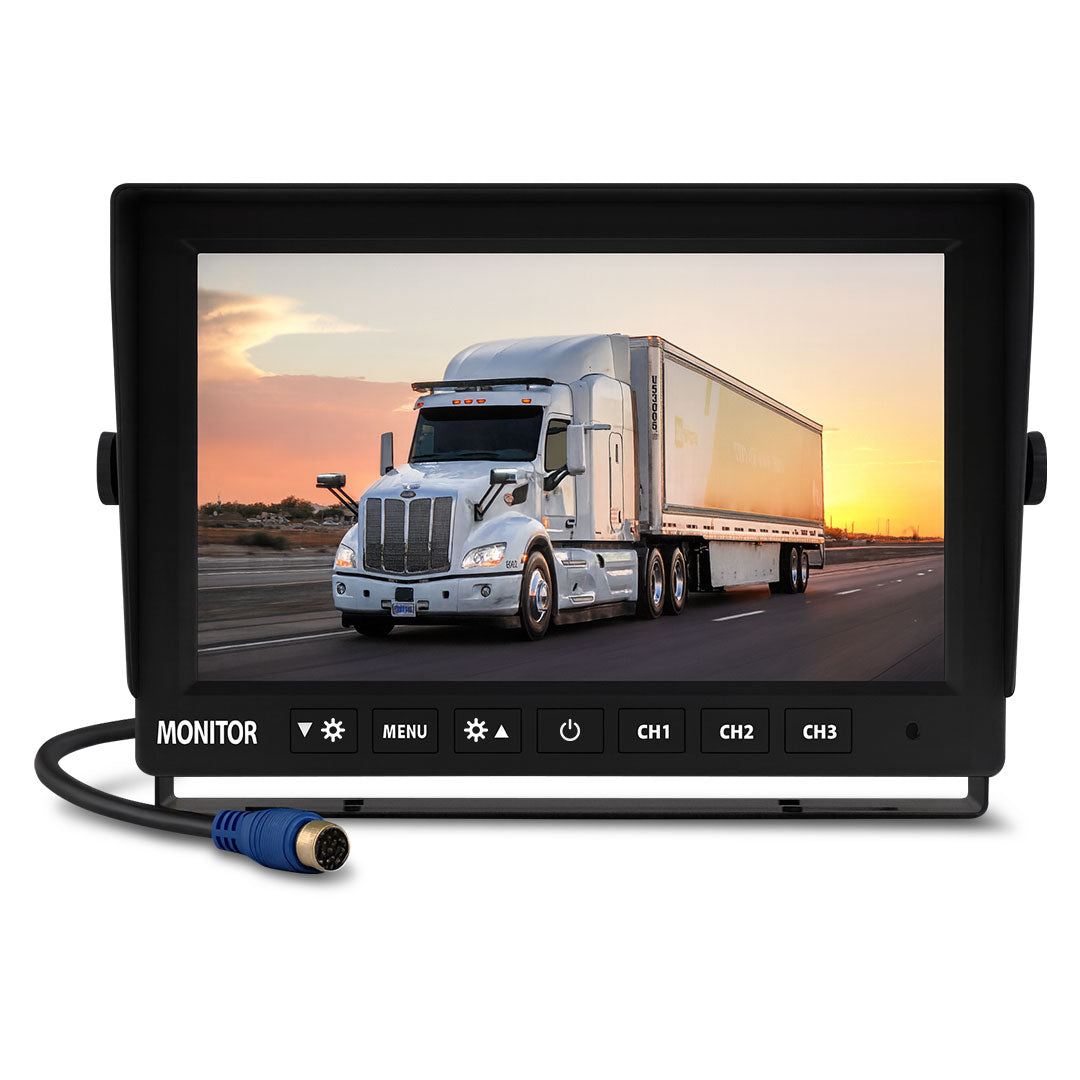 Mongoose MM73A 7" AHD 1080P Monitor with 3 Camera Input