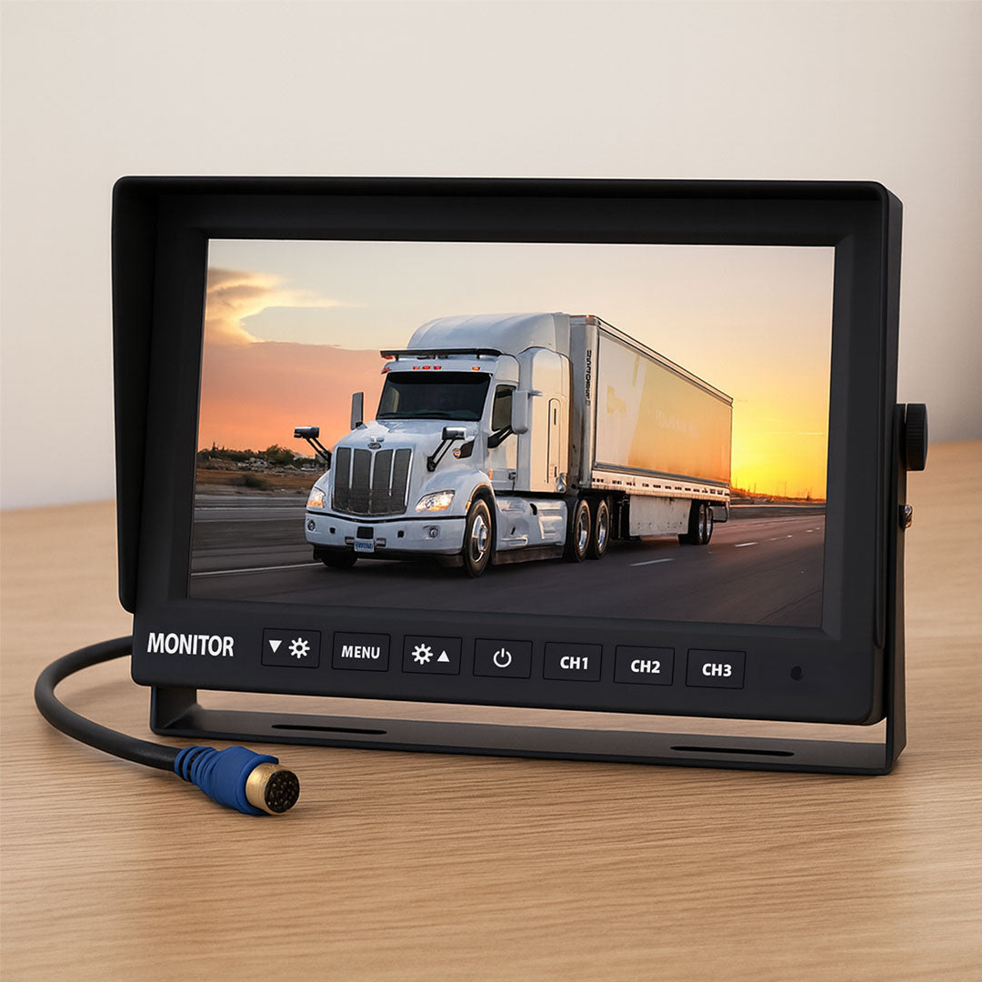 Mongoose MM73A 7" AHD 1080P Monitor with 3 Camera Input