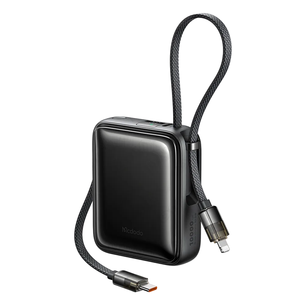 Mcdodo MMC2550 10000mAh Mini Power Bank Built-In USB-C Lightning