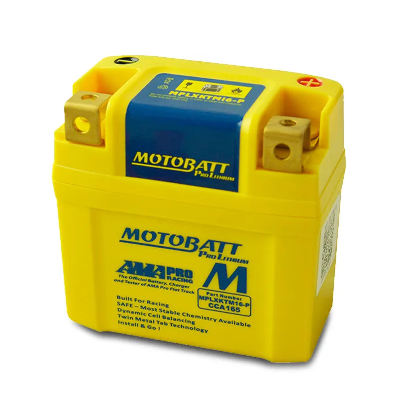 Motobatt MPLXKTM16-P 2.2Ah 165CCA Lithium Motorcycle Battery with Balance System