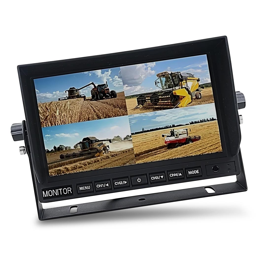 Mongoose MQ94A 9" AHD 1080P Quad Monitor with 4 Camera Input