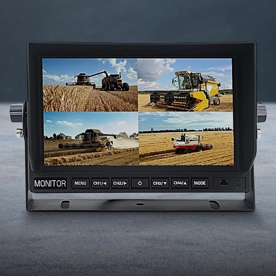 Mongoose MQ94A 9" AHD 1080P Quad Monitor with 4 Camera Input