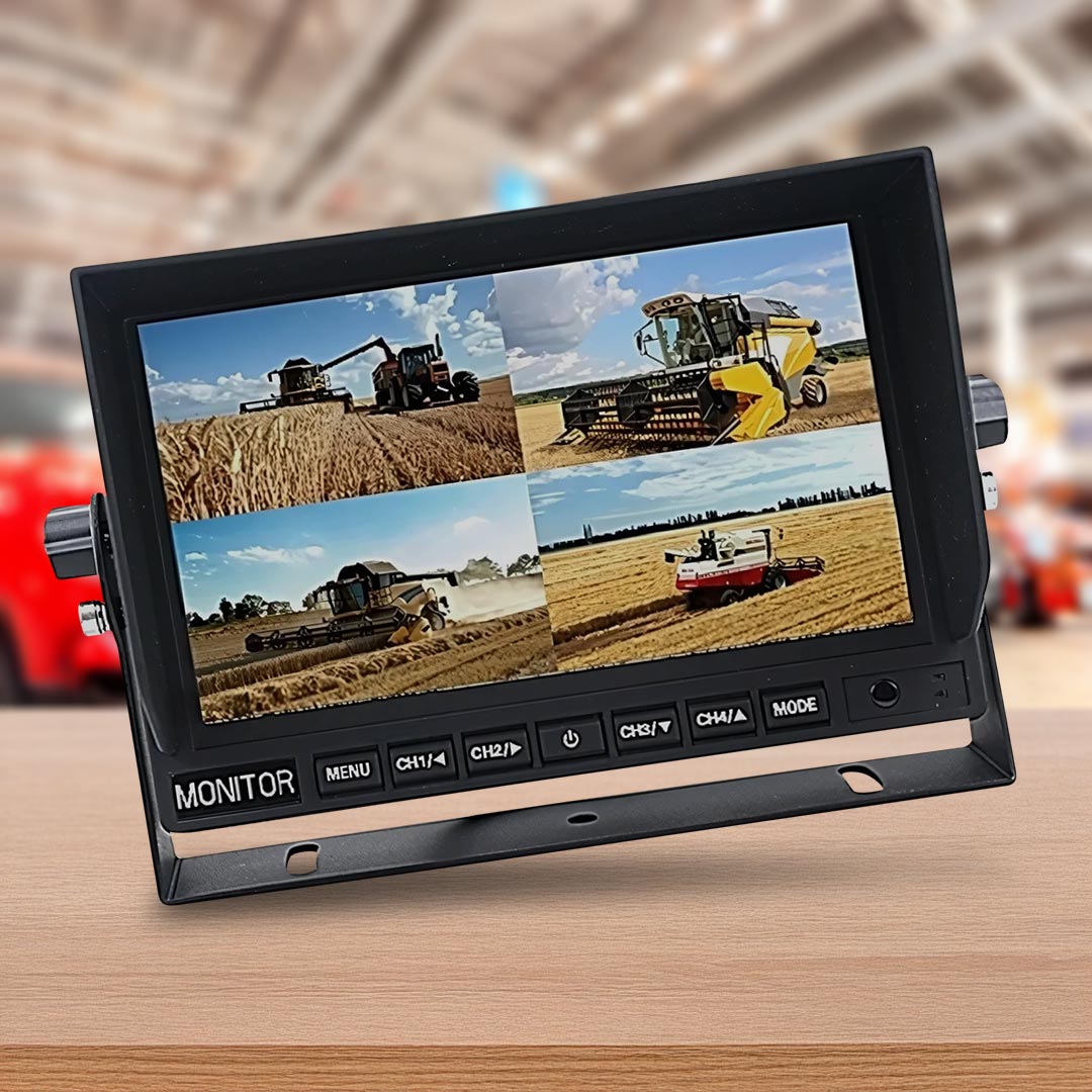 Mongoose MQ94A 9" AHD 1080P Quad Monitor with 4 Camera Input