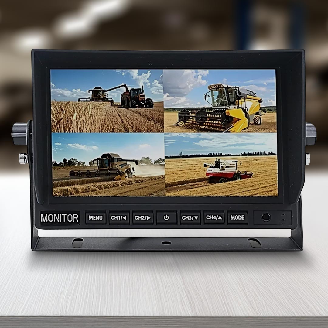 Mongoose MQ94A 9" AHD 1080P Quad Monitor with 4 Camera Input