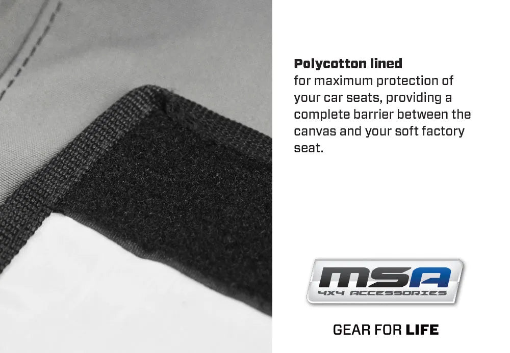 MSA 4x4 NN55 Nissan Navarra D23 Rear Full Width Bench Seat Set