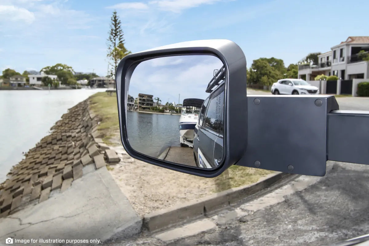 MSA 4x4 TM2250 Landcruiser 300 Series MSA Power Fold™ Towing Mirrors (07/2021-Current) GX Model Only - Black