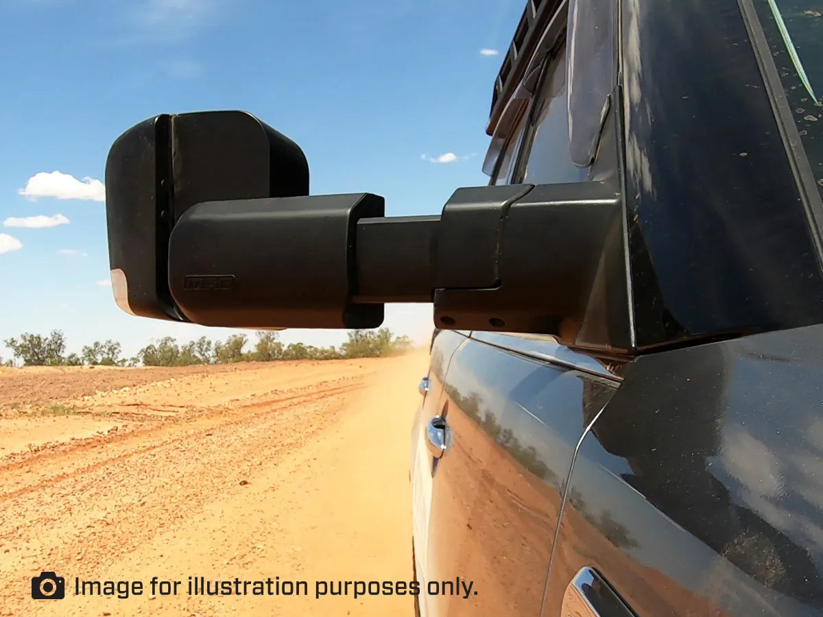 MSA 4x4 TM2250 Landcruiser 300 Series MSA Power Fold™ Towing Mirrors (07/2021-Current) GX Model Only - Black