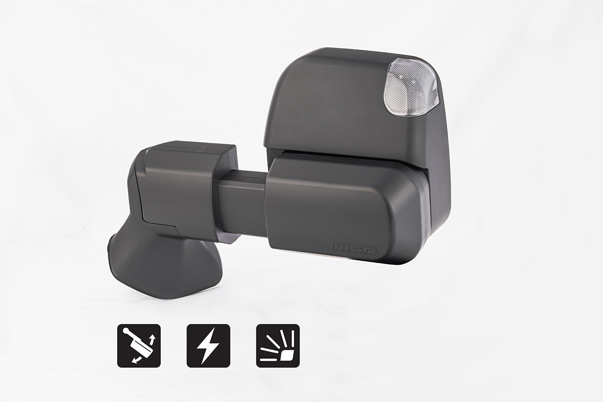MSA 4x4 TM2250 Landcruiser 300 Series MSA Power Fold™ Towing Mirrors (07/2021-Current) GX Model Only - Black