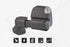 MSA 4x4 TM2252 Landcruiser 300 Series MSA Power Fold™ Towing Mirrors (07/2021-Current) GXL Model Only - Black