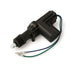 Black mechanical component with wiring on a white background