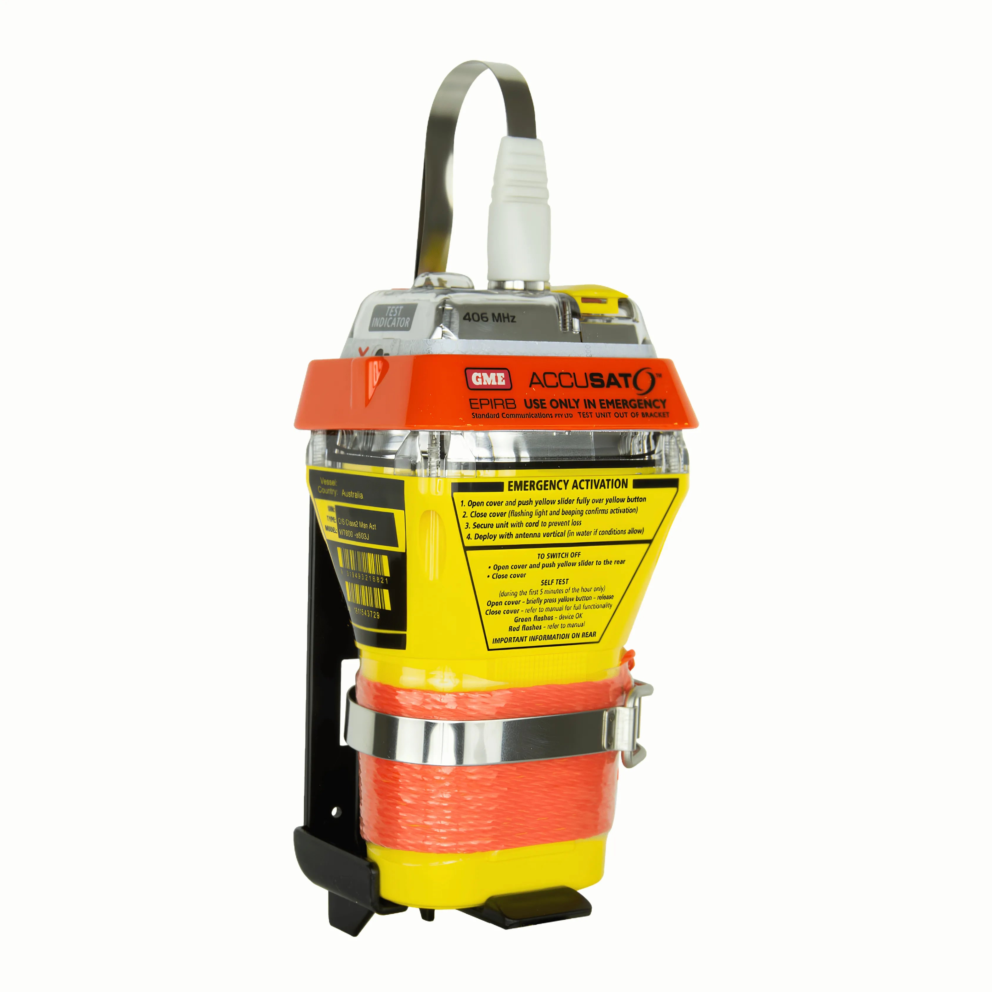 GME MT600GAUS EPIRB - 406MHz with GPS and Manual Activation