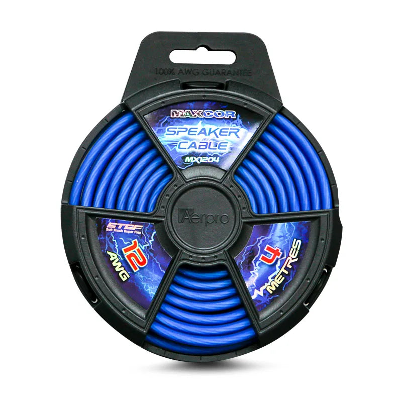 Aerpro MX1204 MAXCOR 12AWG 4M Speaker Cable - Blue