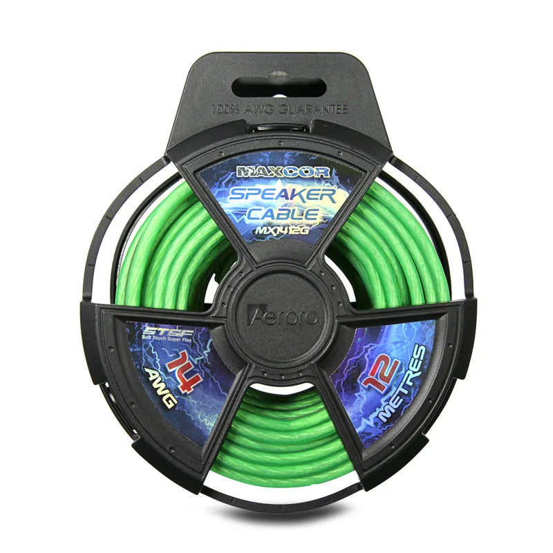 Aerpro MX1412G MAXCOR 14AWG 12M Speaker Cable - Green