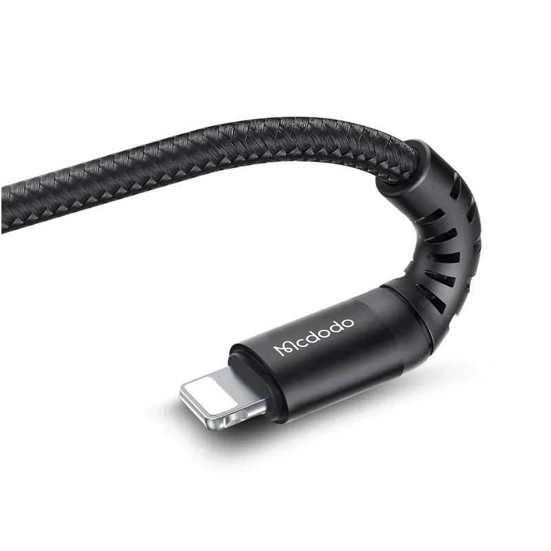 McDodo MCA2261 3 Amp USB To Lightning Braided Lead - 1 Metre
