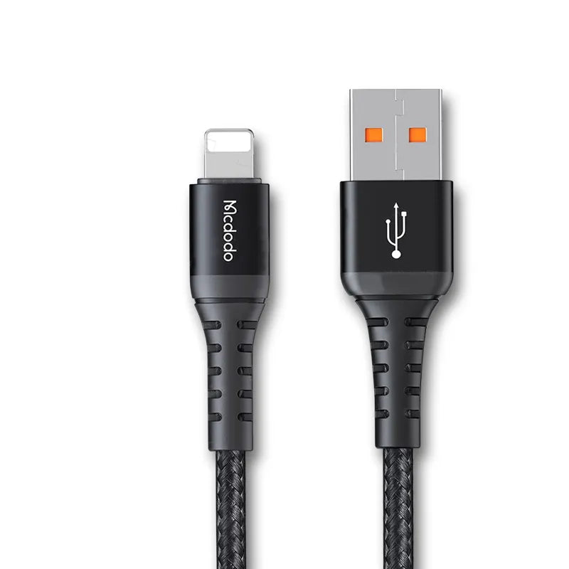 McDodo MCA2261 3 Amp USB To Lightning Braided Lead - 1 Metre