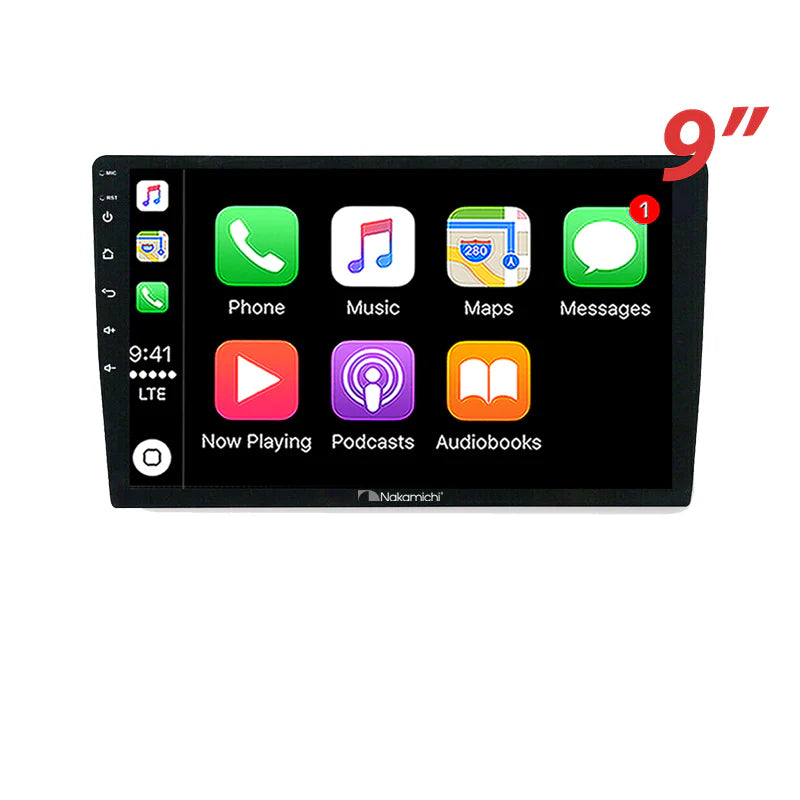 Nakamichi NA9FIAT50020152021 Android NA9 Wireless Apple CarPlay Android Auto Sat Nav Compatible with Fiat 500 2015-2021 Abarth 595 2017-2021
