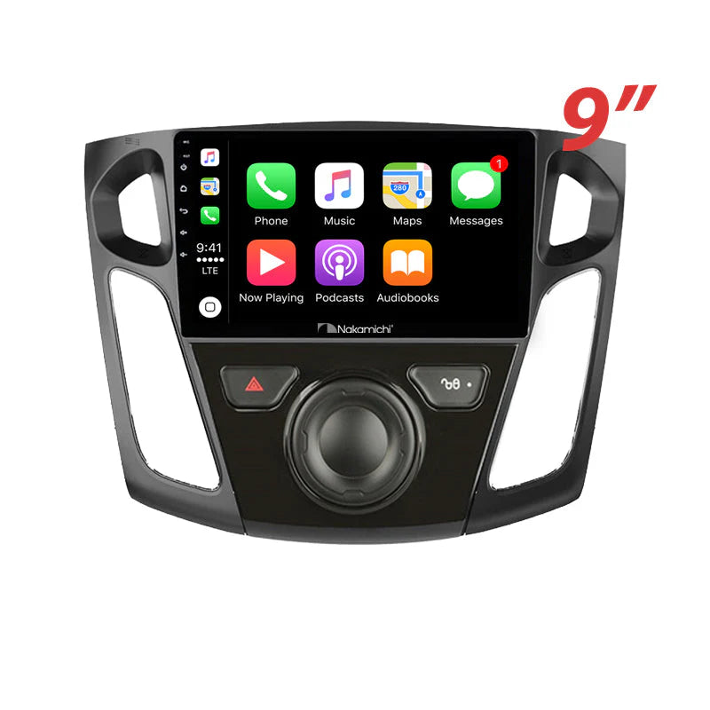 Nakamichi NA9FORDFOCUS20122018 Android NA9 Wireless Apple CarPlay Android Auto Sat Nav Compatible with Ford Focus 2012-2018