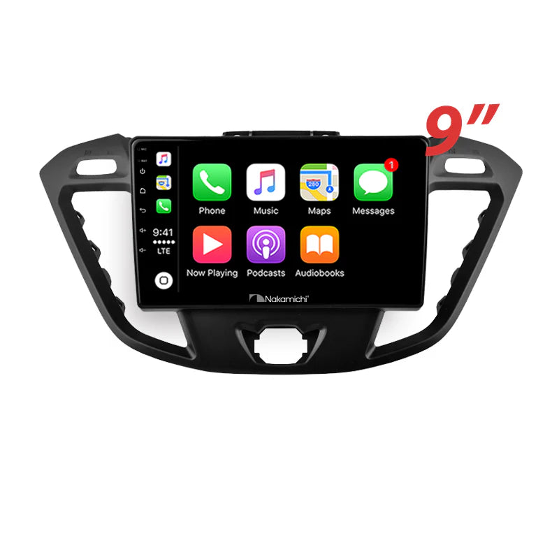 Nakamichi NA9FORDTRANSIT20132017CUSTOM Android NA9 Wireless Apple CarPlay Android Auto Sat Nav Compatible with Ford Transit 2013-2017 CUSTOM