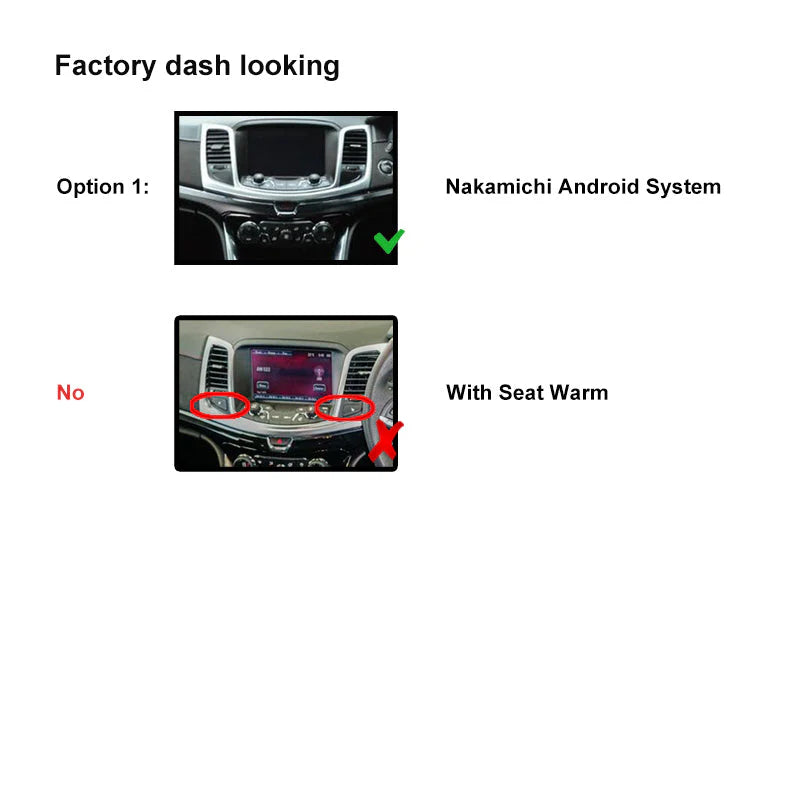 Nakamichi NA9HOLDENVF20132018 Android NA9 Wireless Apple CarPlay Android Auto Sat Nav Compatible with Holden Commodore VF 2013-2018