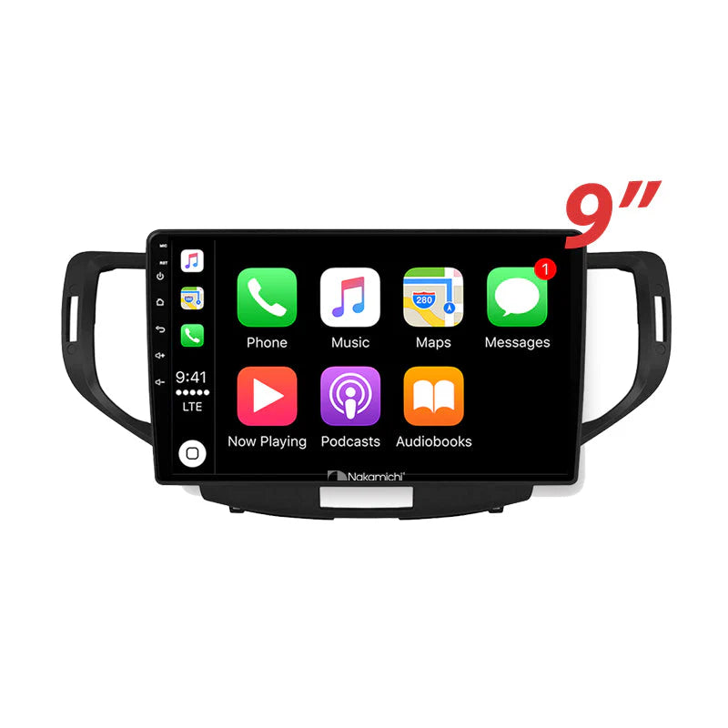 Nakamichi NA9HONDAACCORDEURO20082015 Android NA9 Wireless Apple CarPlay Android Auto Sat Nav Compatible with Honda Accord Euro 2008-2015