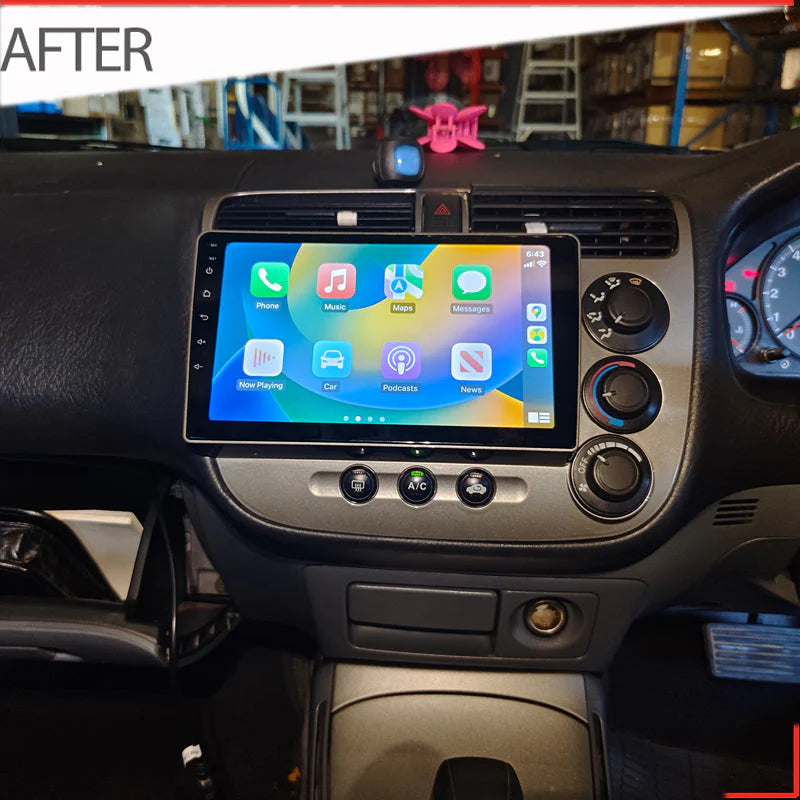 Nakamichi NA9HONDACIVIC20002005SEDAN Android NA9 Wireless Apple CarPlay Android Auto Sat Nav Compatible with Honda Civic 2000-2005 Sedan