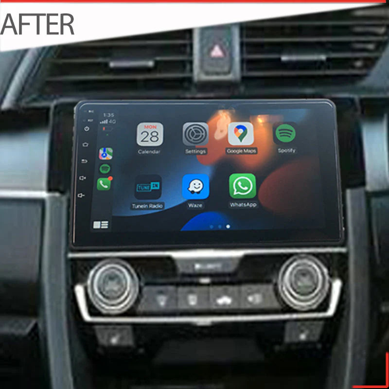 Nakamichi NA9HONDACIVIC2015ON Android NA9 Wireless Apple CarPlay Android Auto Sat Nav Compatible with Honda Civic 2015+