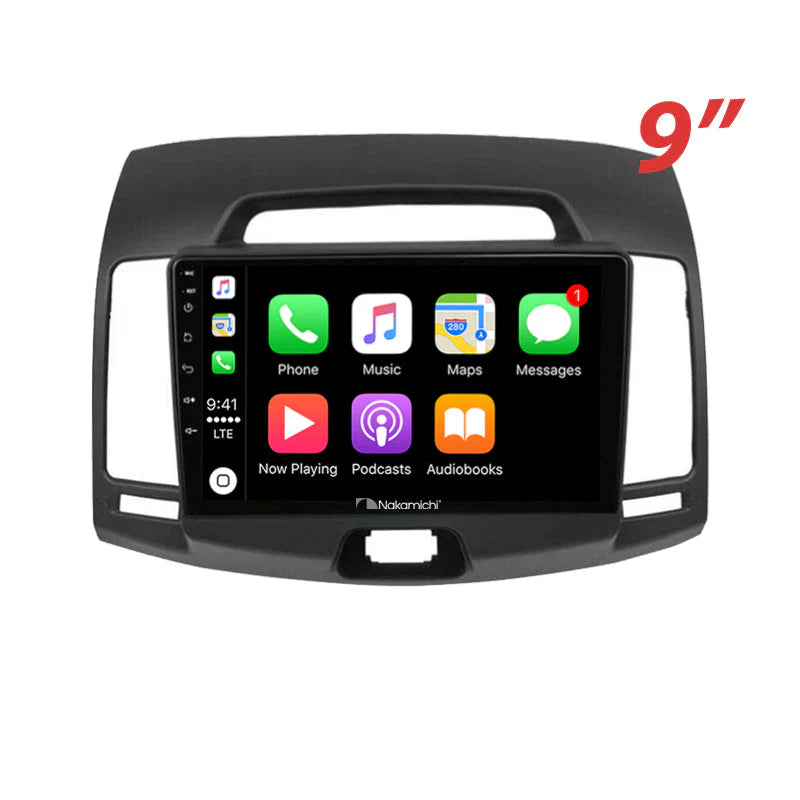 Nakamichi NA9HYUNDAIELANTRA20062010 Android NA9 Wireless Apple CarPlay Android Auto Sat Nav Compatible with Hyundai Elantra 2006-2010