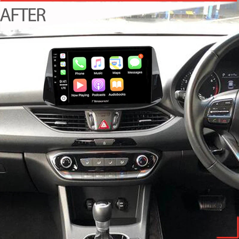 Nakamichi NA9HYUNDAII3020172023 Android Wireless Apple CarPlay Android Auto Sat Nav Solution Compatible with Hyundai i30 2017-2023