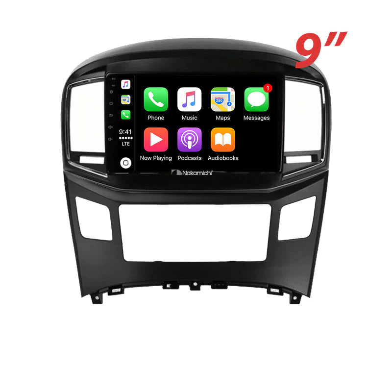 Nakamichi NA9HYUNDAIILOADIMAX2015ON Android Wireless Apple CarPlay Android Auto Sat Nav Solution Compatible with Hyundai iLoad iMax 2015+